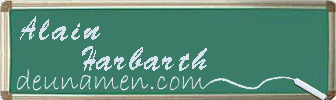 Alain Harbarth Visitenkarte